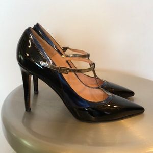 KateSpade MaryJane Style Pump NavySilverBlack
